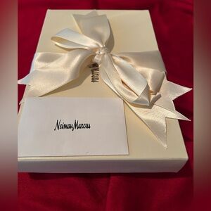 Neiman Marcus Gift Box with Bow, Envelope & Tissue Paper